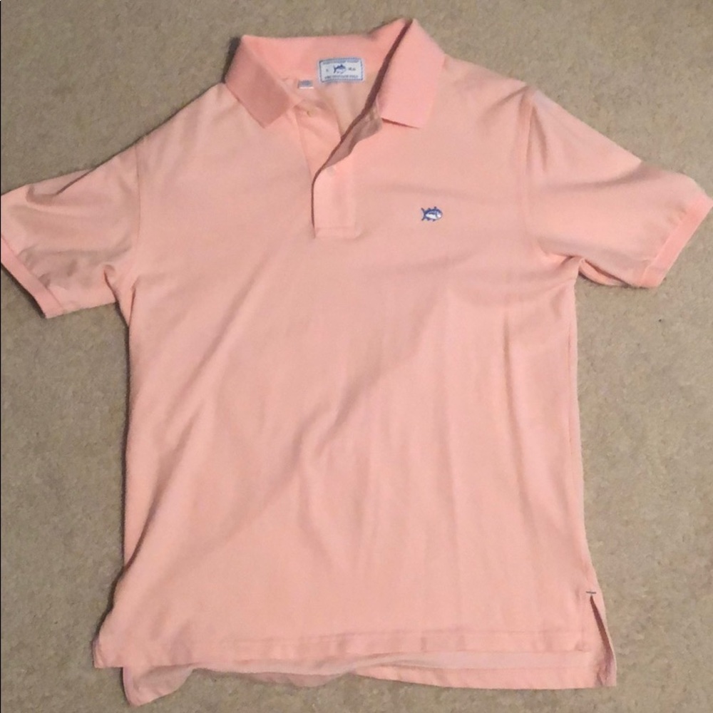 Southern Tide Pink Short-sleeved Polo (Small)